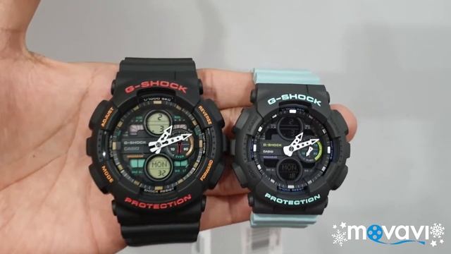 Beza Size Jam G-Shock Original GA-140-1A4 dengan GMA-S140-2A смотреть онлайн