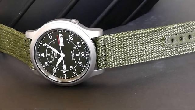 2S Time : Seiko 5 Automatic Military Watch SNK805K2 Green Beret