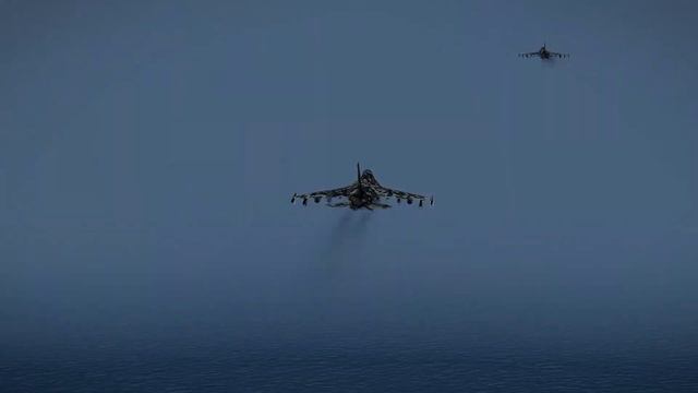 The largest US aircraft carrier carrying 400 fuel trucks was blown up by 10 Russian Yak 141s смотреть онлайн