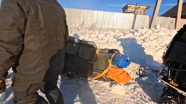 РЫБАЛКА НА СНЕГОХОДЕ ДОРОГА НА БАЗУ 2025 Алтайский край. смотреть онлайн