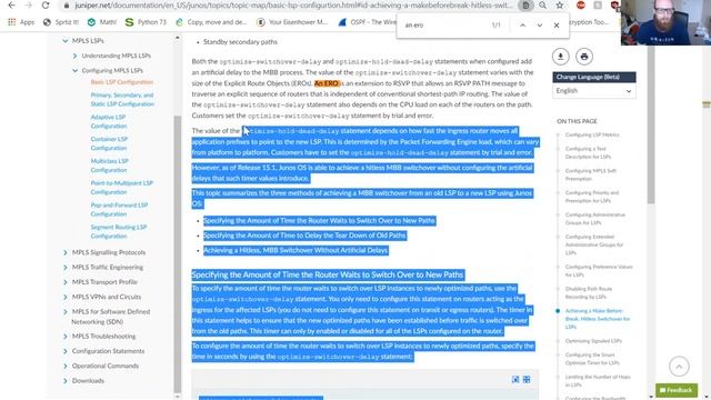 JPR-961 | MPLS | Traffic Engineering | ERO | 1 смотреть онлайн