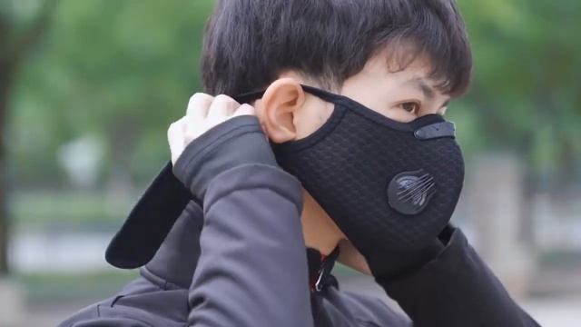 ROCKBROS Cycling Face Mask Active Carbon Filter Mask Bicycle Breathable Sports Dustproof Anit смотреть онлайн