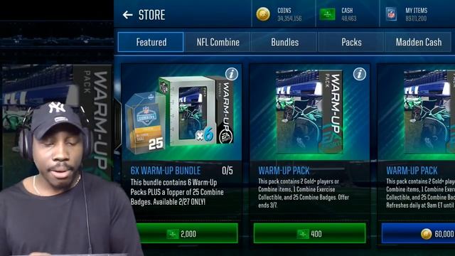 NEW COMBINE PACK OPENING W/100 OVR MASTER CHRIS JOHNSON! Madden Mobile 18 Gameplay Ep. 35