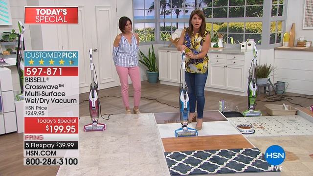 BISSELL Crosswave MultiSurface Wet/Dry Vacuum w/Cleaning... смотреть онлайн