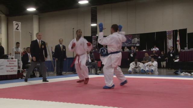 2012 USA NKF Nationals 18 34 Male Kumite Open Weight Brian Ramrup Semi finals смотреть онлайн