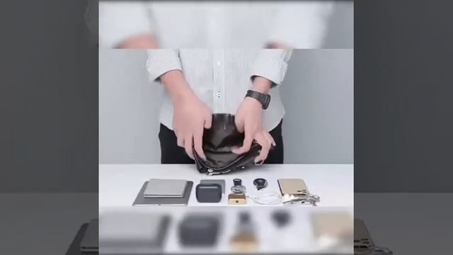 [Same style from the counter] Men's leather waist bag. смотреть онлайн