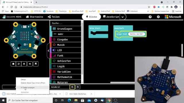 Calliope Mini V1.3 - Hello World! смотреть онлайн