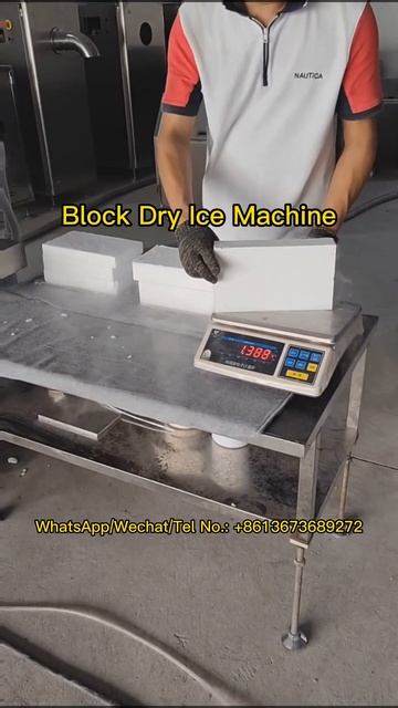 2kg Dry Ice Block Production: Dry Ice Machine for Dry Ice Cubes Used in Logistics, Food, Stages, et смотреть онлайн