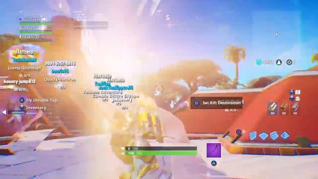 FORTNITE SEASON 8 FOR FUN TV TODAY G SKY Glitch