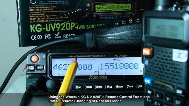 Wouxun KG-UV920P Remote Control: Change Repeater Mode смотреть онлайн