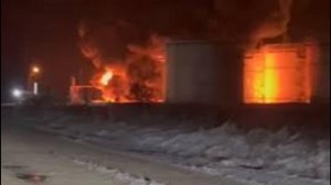 В Краснодарском крае потушили резервуар с нефтью после падения беспилотников ВСУ