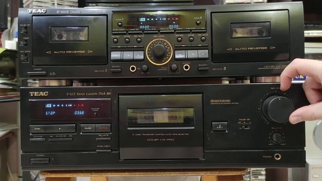 Teac V-615 Vs Teac W-860R обзор и характеристики #teac #cassette #deck #recorder