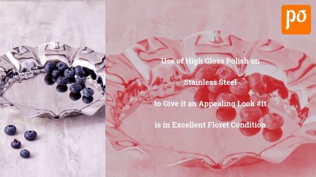 Floret Platter Small in Stainless Steel By Arttdinox смотреть онлайн