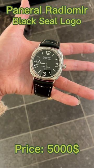 Panerai Radiomir Black Seal Logo! #shorts #45mm #panerai #blackseal #luxurywatch #blackdial #leathe смотреть онлайн