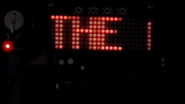 Scrolling Sign w/ Red and Green 8x24 3mm LED Matrix. смотреть онлайн