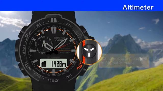 Otozegarki.pl Zegarek CASIO PRO TREK PRW-6000 Krótka Instrukcja