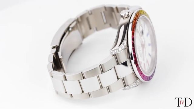Rolex DateJust II 41 Steel Custom Rainbow Bezel 116334 (T4D) watch review смотреть онлайн