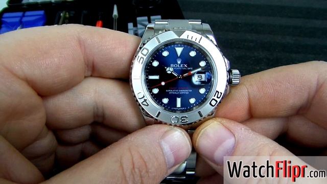 Rolex 116622 Yachtmaster Blue Watch Quick Review Hands-On смотреть онлайн