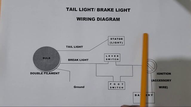 Motorcycle Brake Light And Tail Light Wiring Diagram смотреть онлайн