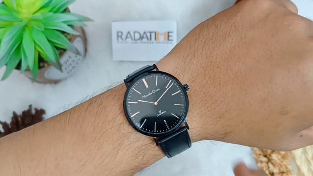 Alexandre Christie Classic Steel Black Dial Black Leather