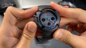 Đập hộp G-Shock Pin Mặt Trời - Tough Solar AWR-M100SCT-1A phối màu City Camouflage mới tại Bello