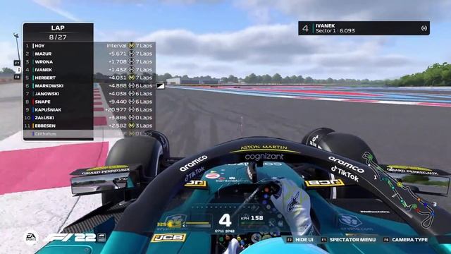 F1 22 - ERO PC F3 - S9 R14 - French GP смотреть онлайн