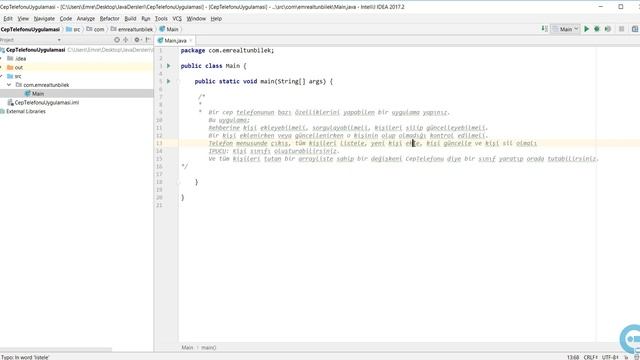 71 JAVA Nesneye Yönelik Programlama ( OOP ) - Cep Telefonu Rehber Uygulaması смотреть онлайн