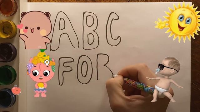 Cute Drawing alphabet for kids / Bolalar uchun yoqimli chizish alifbosi /draw a alphabet смотреть онлайн
