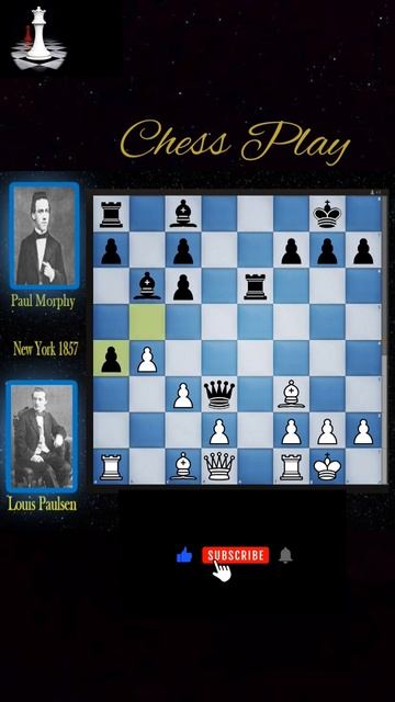 Paul Morphy Sacrificed his Queen 😱😱😱#chess #shorts #chessgame #shortvideo смотреть онлайн