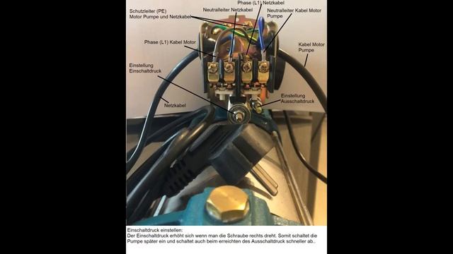 Druckschalter PM5 an die Gartenpumpe verkabeln/anschliessen. смотреть онлайн