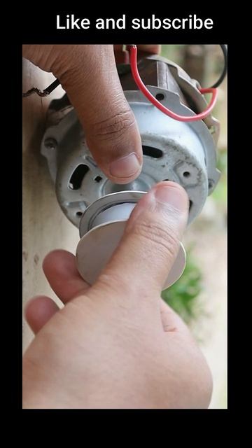 Table Fan Motor Into Generator #shortsfeed #freeenergy
