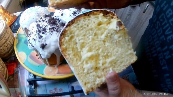 Паска в разрезе!!!Рекомендую печь такие паски!!!