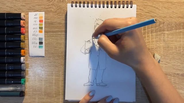 Как нарисовать доктора карандашом и скетч маркерами | Рисунок для детей, поэтапно и легко смотреть онлайн