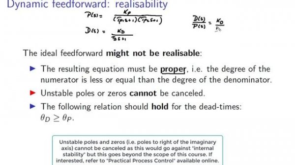 Control theory and applications: video 4c PID controller and feedforward