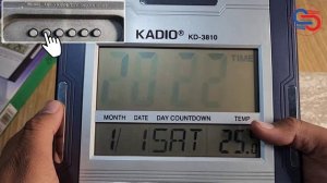 Kadio Digital Clock Set Time | Digital Clock Time Setting Simple Process 2023 | Kadio 3810