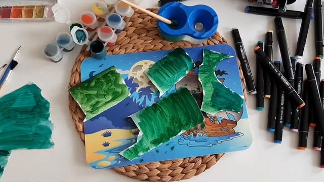 Аппликация "Тигрятки играют в прятки" #нескучныевыходные смотреть онлайн