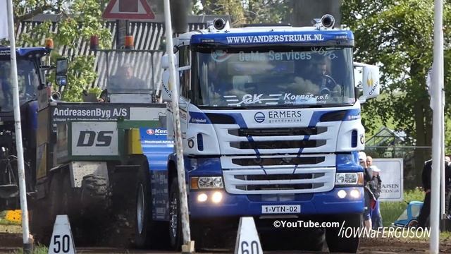Scania 18.4L PDE V8 Running Beast Truck Pulling The Heavy Sledge at Linde Arena | Pulling DK смотреть онлайн