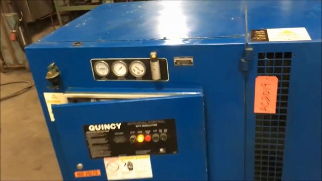 Quincy 25 HP Air Compressor AC2019 смотреть онлайн