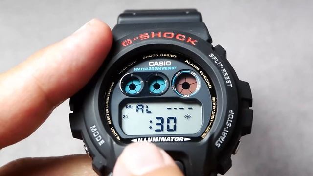 G Shock DW-6900 Detail Setting and Operation Tutorial: Time, Date, Alarm, Signal, Timer, Stopwatch смотреть онлайн