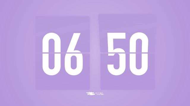14 Min Countdown Flip Clock Timer / Simple Beeps 🫐 🔔 смотреть онлайн
