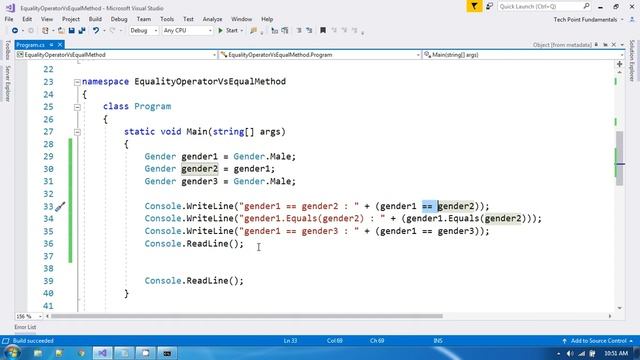 Difference Between "==" vs .Equals() Method C# | == vs Equals() | Equality Operator vs Equal Method смотреть онлайн