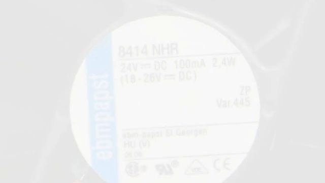 8414NHR 8025 24V 100MA 2.4W 2wires Fan with white connector смотреть онлайн