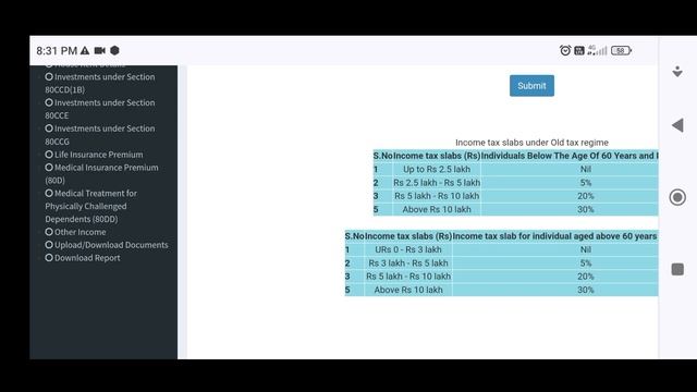 IFHRMS KALANJIYAM OLD REGIME SELECTION | SELF DECLARATION GIVEN IN WEB PORTAL