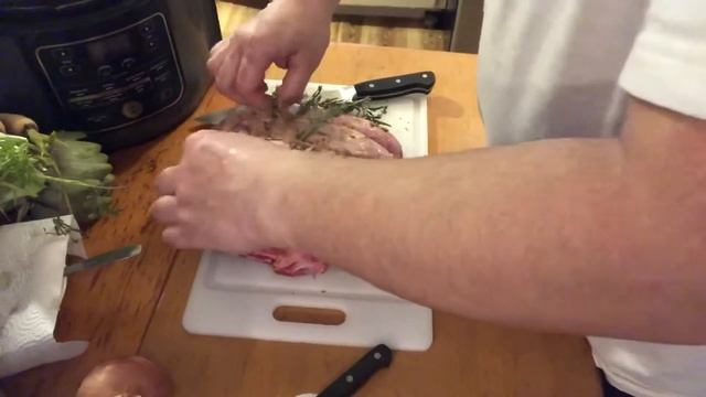 Preparing 2 Bone Ribeye Prime Rib Foodi Ninja For Christmas 2020