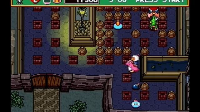Sega Saturn - Saturn Bomberman (Areas 1-5, 1-6, and Boss Battle) смотреть онлайн