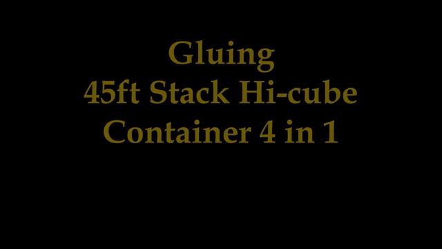 Build Your Own Free Printable 45ft Hi Cube Stack 4 in 1 Shipping Containers (N Scale model) смотреть онлайн
