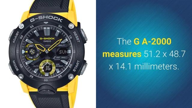 NEW ~ Casio G-SHOCK GA-2000 Sleek Analog & Digital Watch With Carbon Core Guard смотреть онлайн