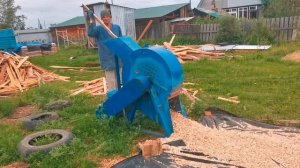 Делаем щепу на щепорезе...