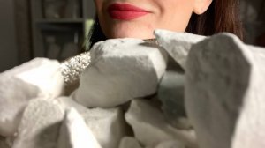ASMR crunch of chalk& clay_Хруст сухим мелом и Чавканье меловой кашей