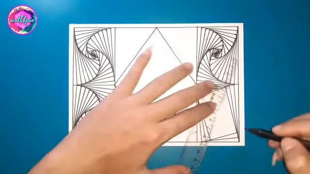 Simple drawing #11 | spiral drawing | satisfying line illusion | anti stress solution | art therapy смотреть онлайн